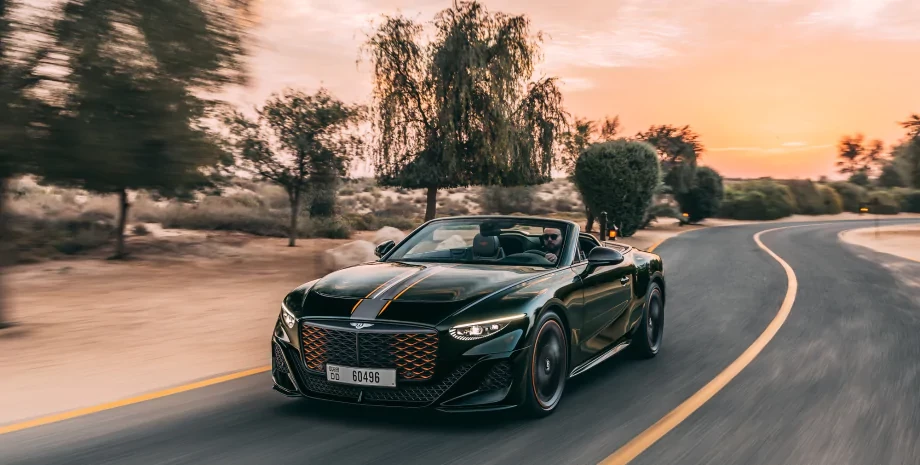 Bentley Batur Convertible: самый дорогой кабриолет в истории бренда представлен в Дубае