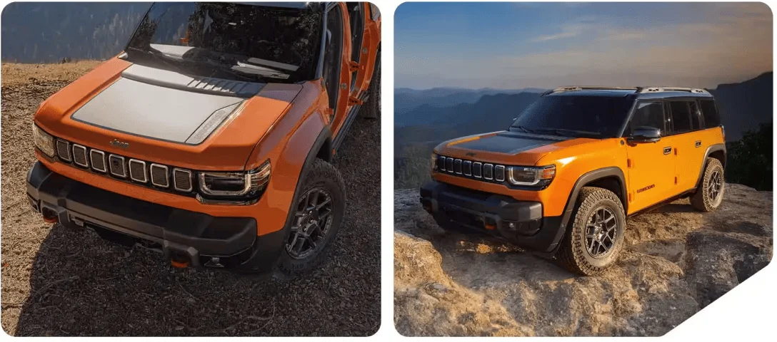Раскрыт мощный электрический внедорожник в стиле Jeep Wrangler перед официальной премьерой