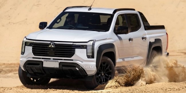Mitsubishi L200 могут обновить в стиле нового Pajero
