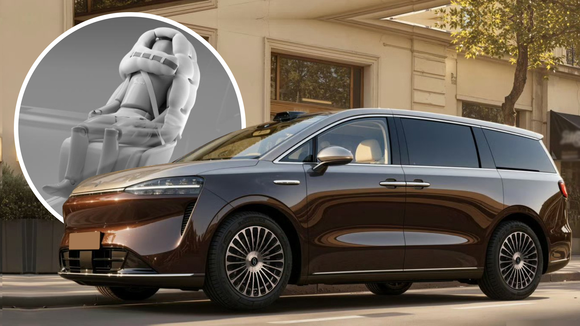 Luxeed V9: флагманский минивэн с инновационной подушкой безопасности в сиденье | kz.bex-auto.com