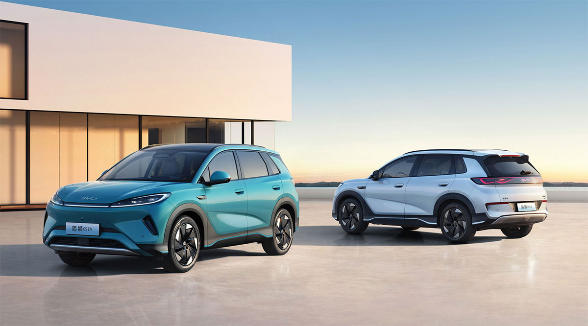 BYD представила новый электрический кроссовер Sealion 05 с расширенным запасом хода и продвинутой системой помощи водителю