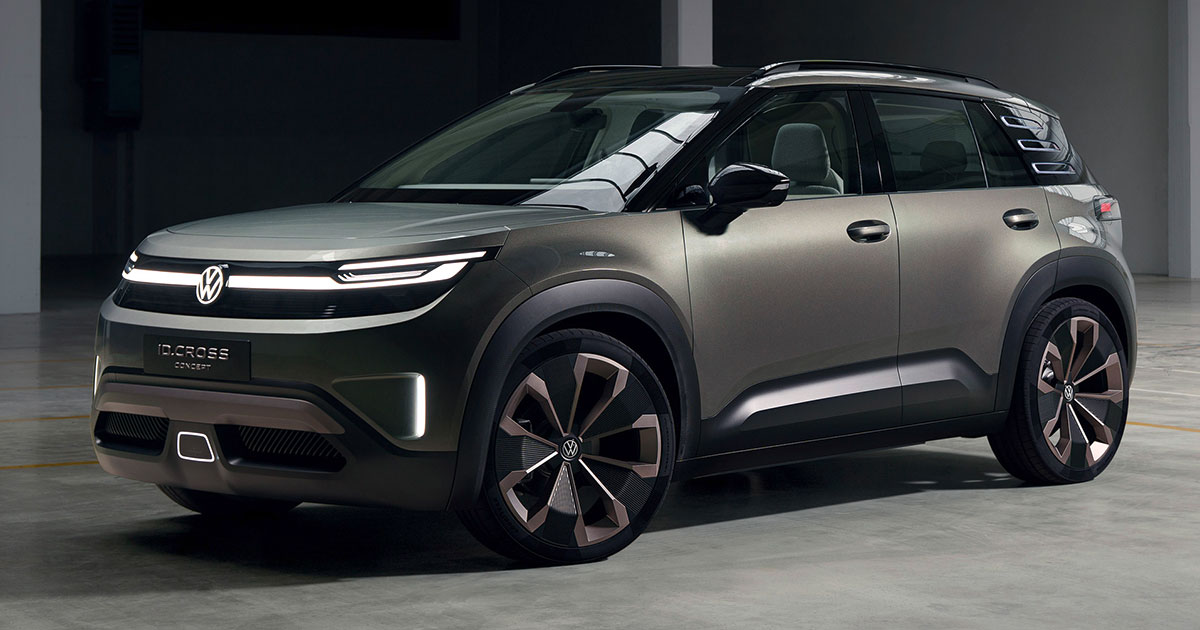Volkswagen ID.CROSS — доступный электрокроссовер с запасом хода 420 км представлен в Мюнхене