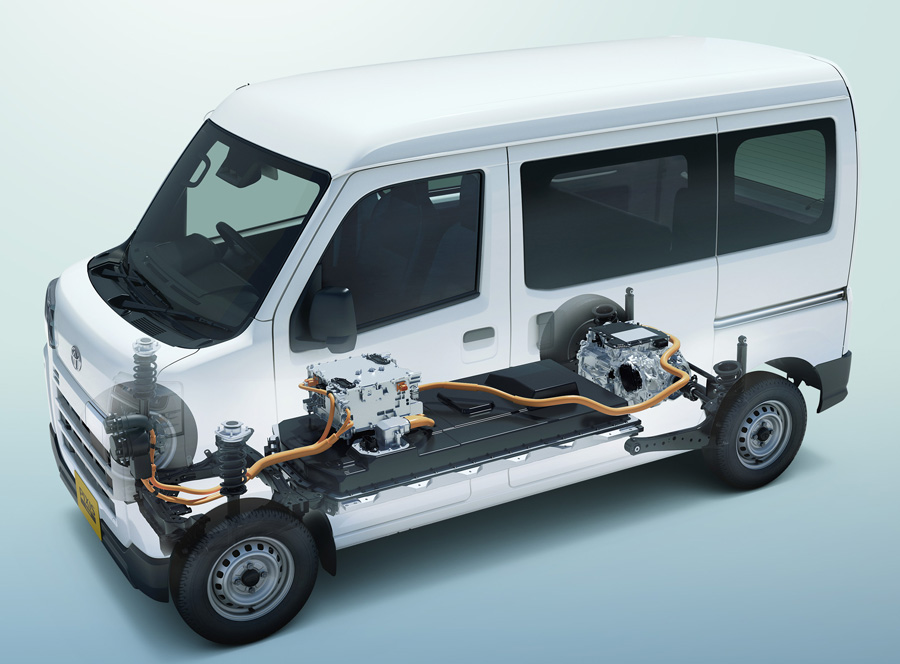 Toyota Pixis Van EV: компактный и практичный электрический минивэн для города.